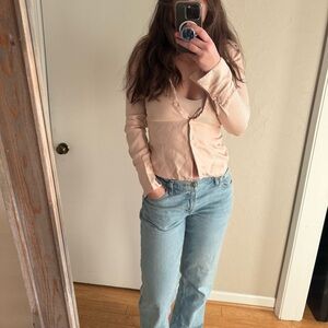 90s button up top- silk